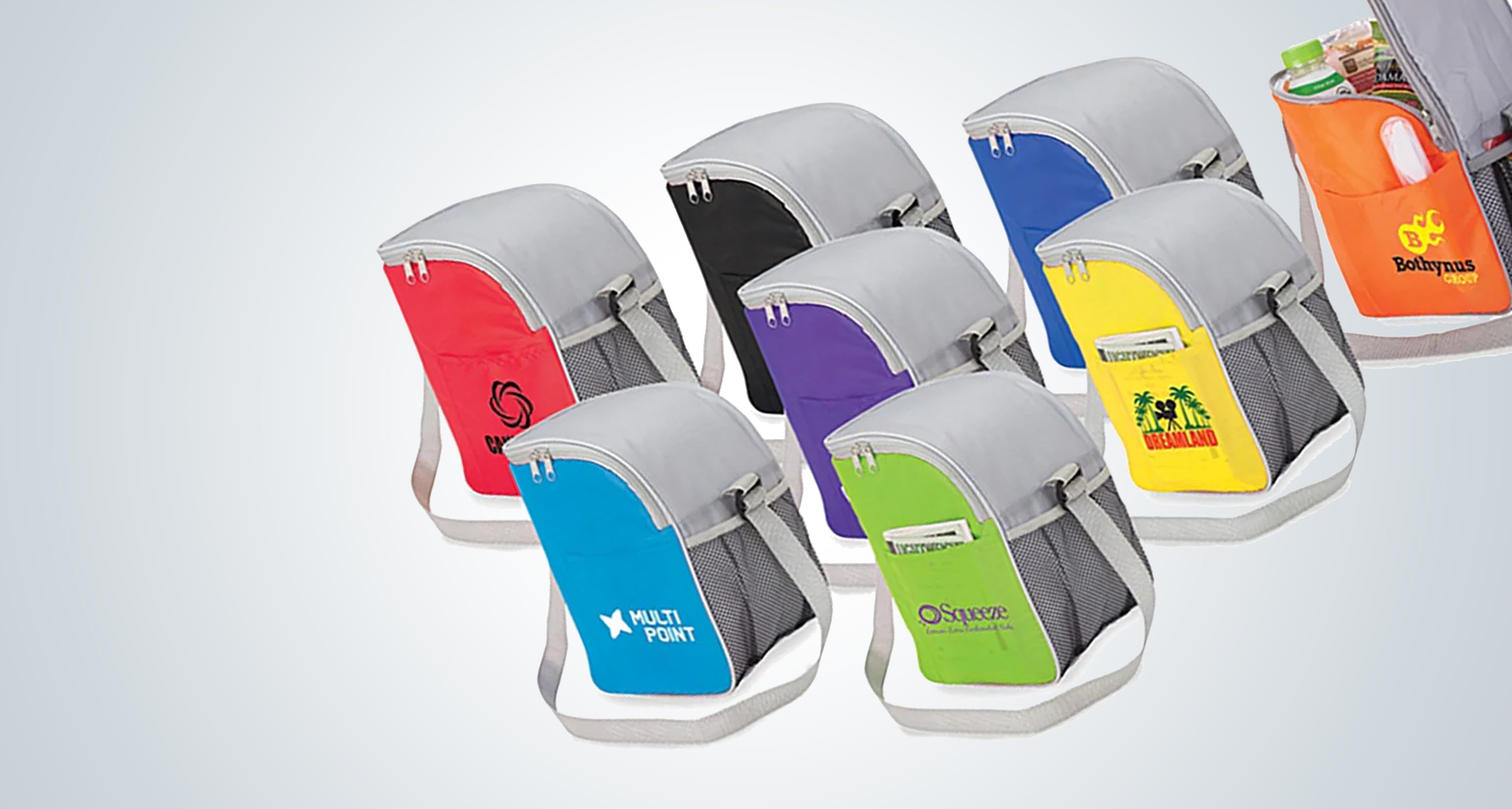 Custom branded promotional coolers.