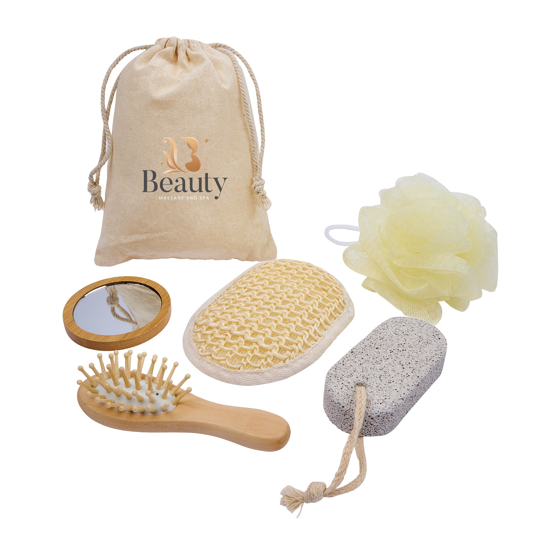 5-Piece Bamboo Spa Kit