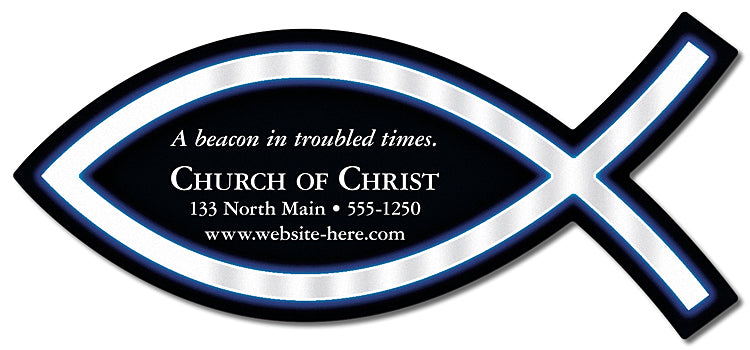 Magnet Christian Fish Shape 25 mil.