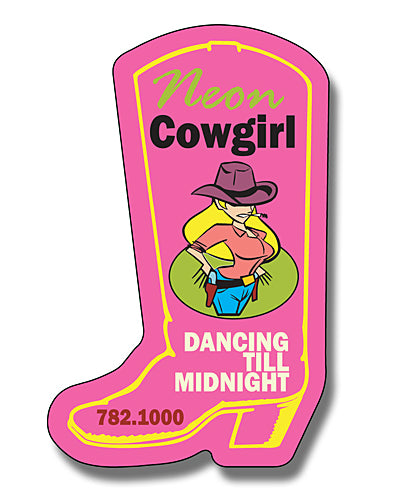 Magnet Cowboy Boot Shape 25 Mil