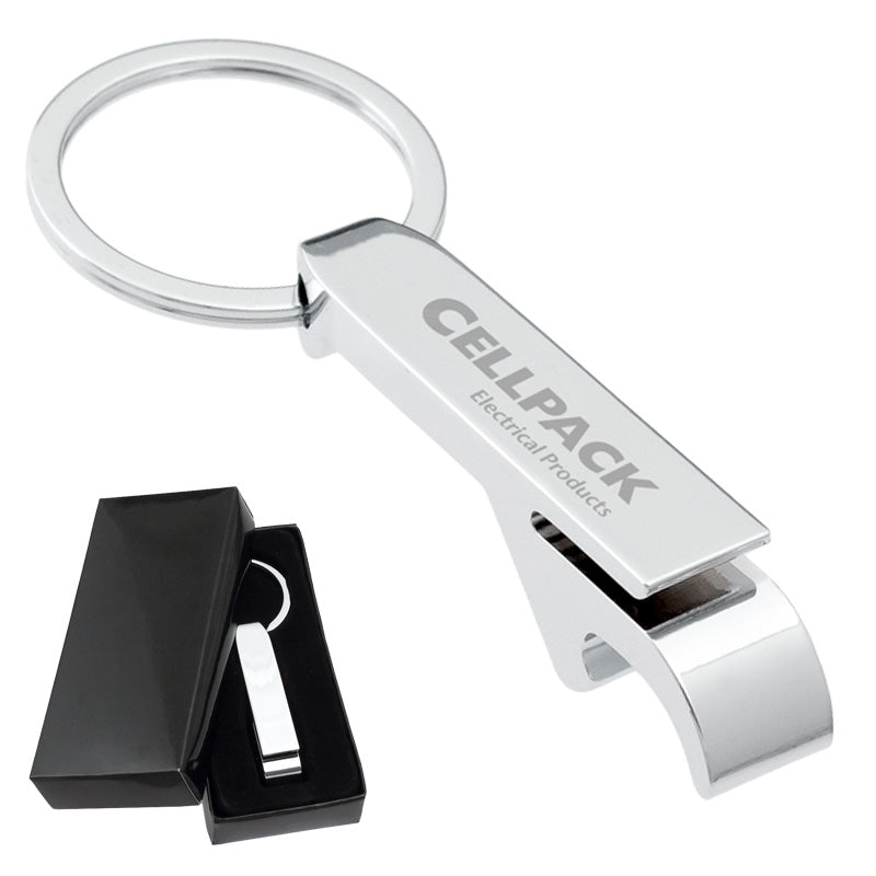 Silver Metal Bottle Opener Keychains