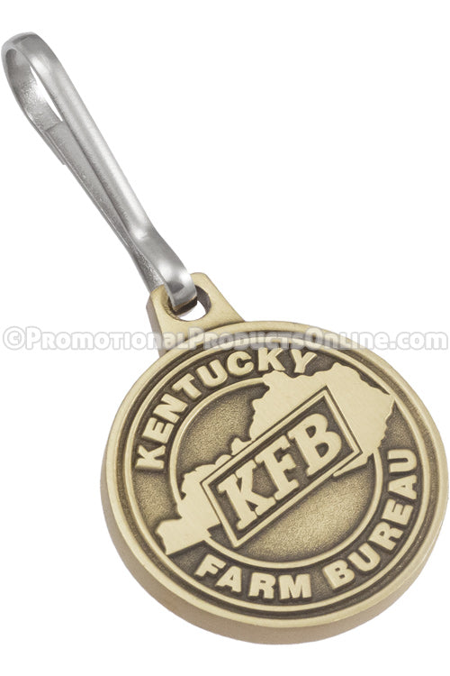 Antiqued Metal Zipper Pulls