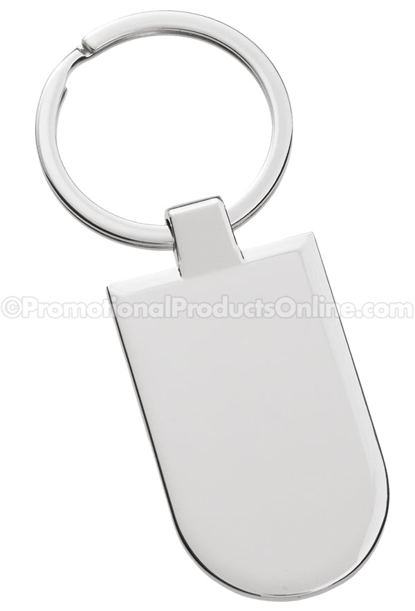 Onyx Badge Shaped Metal Engraved Keychains