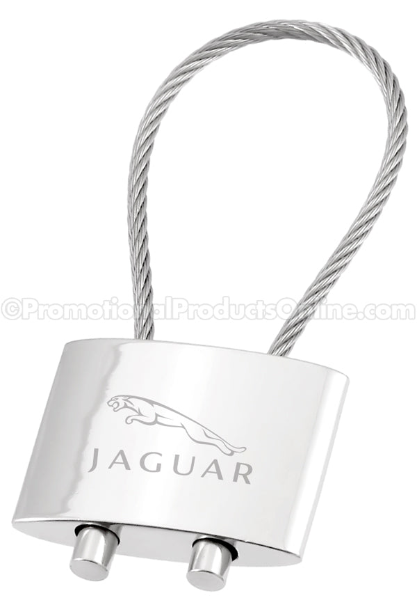 Cable Polished Metal Engraved Keychains