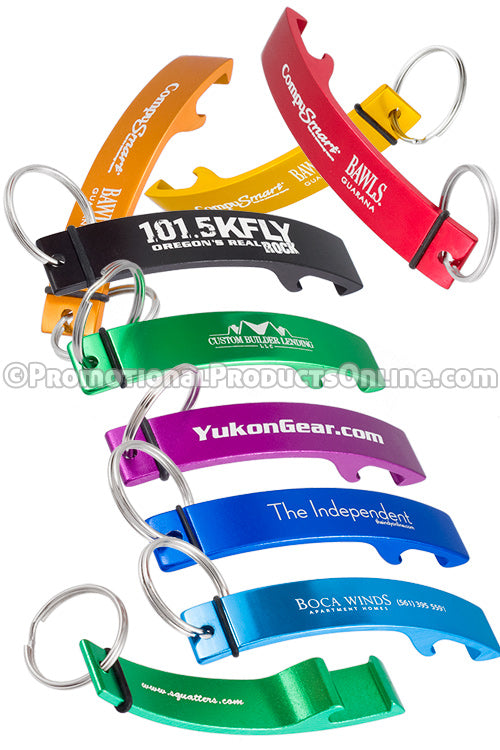 Designer Aluminum Bottle Opener Keychains
