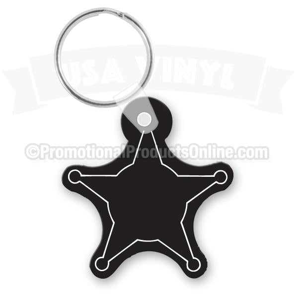 Badge Vinyl Keychains