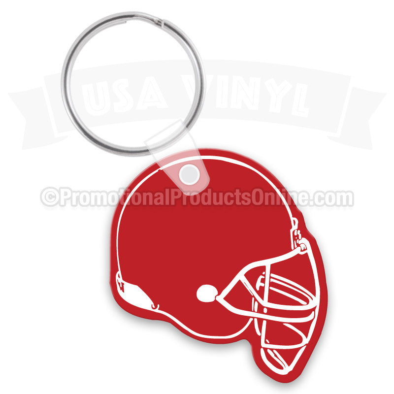 Football Helmet Vinyl Keychains