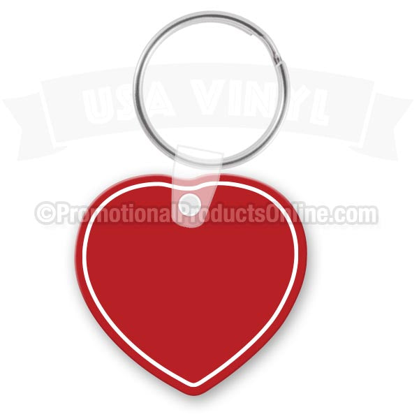 Heart Vinyl Keychains