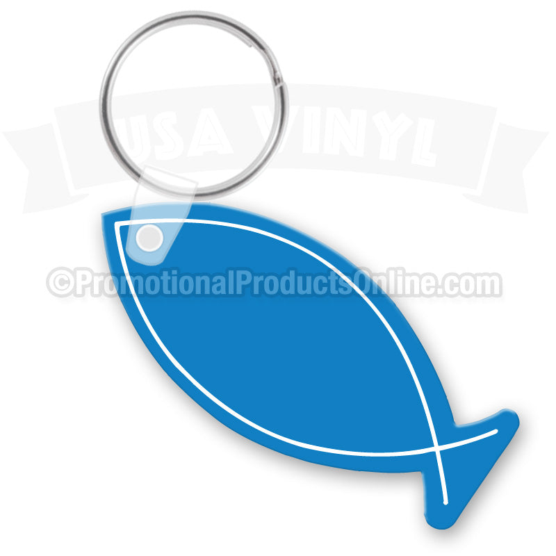 Peace Fish Vinyl Keychains