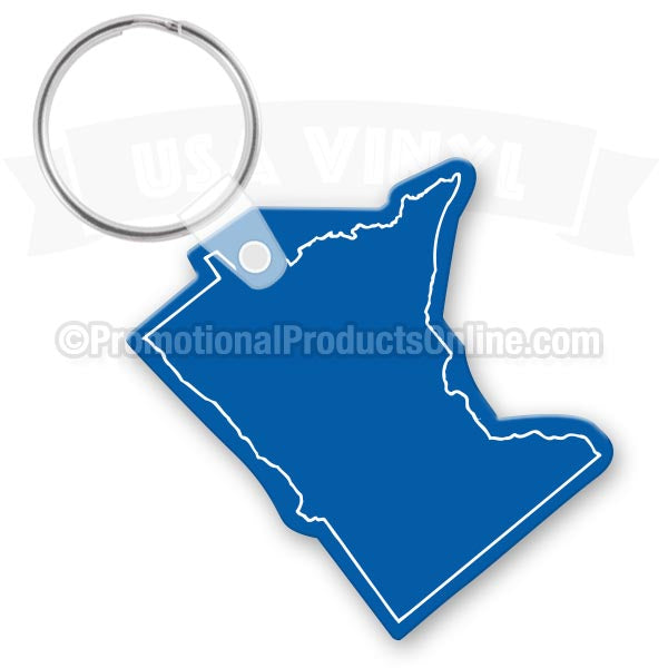 Minnesota State Shaped Vinyl Keychains