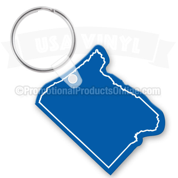 Oregon State Shaped Vinyl Keychains