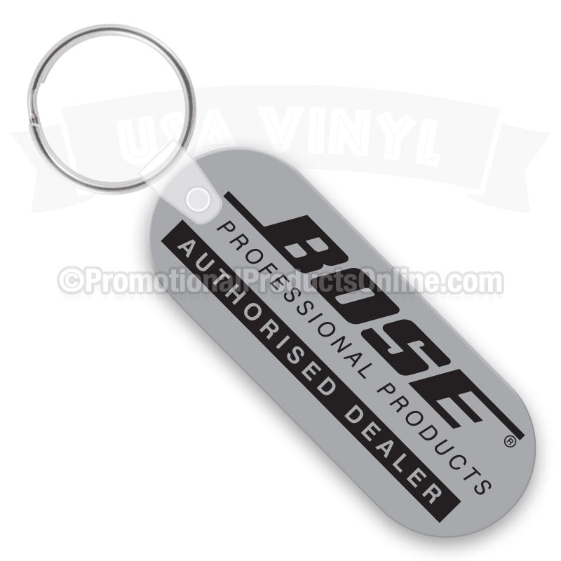 Oval Vinyl Keychains