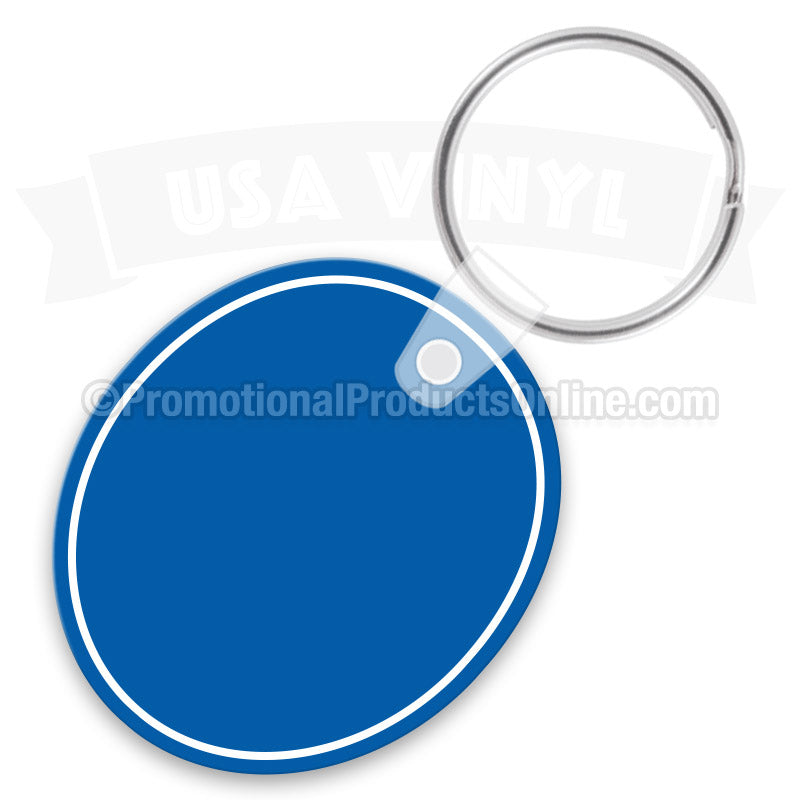 Oval Vinyl Keychains