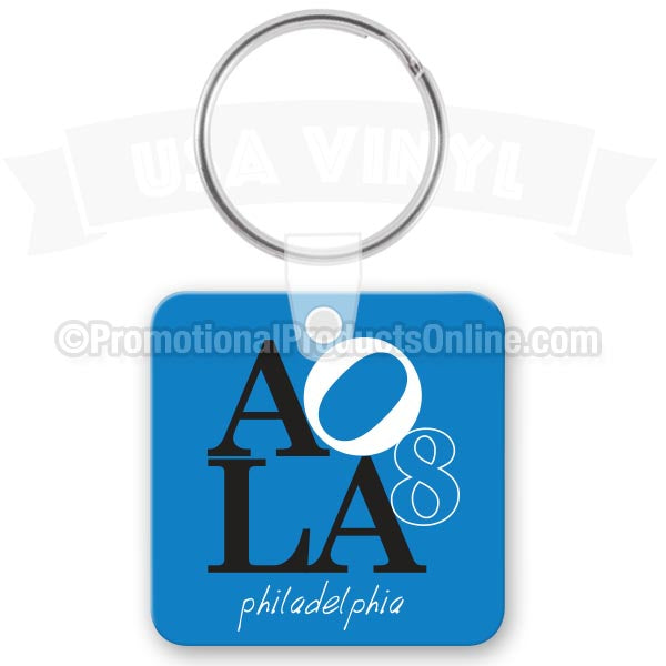 Square Vinyl Keychains