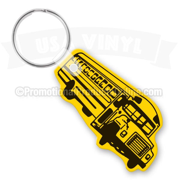 School Bus Vinyl Keychains