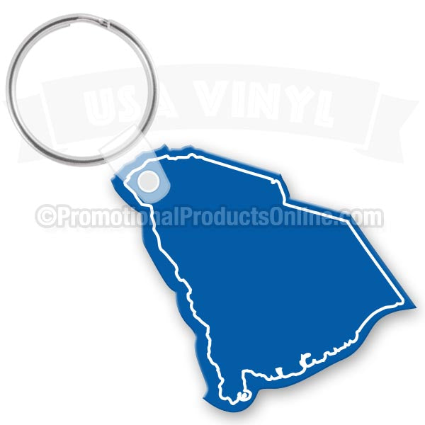 South Carolina State Shaped Vinyl Keychains