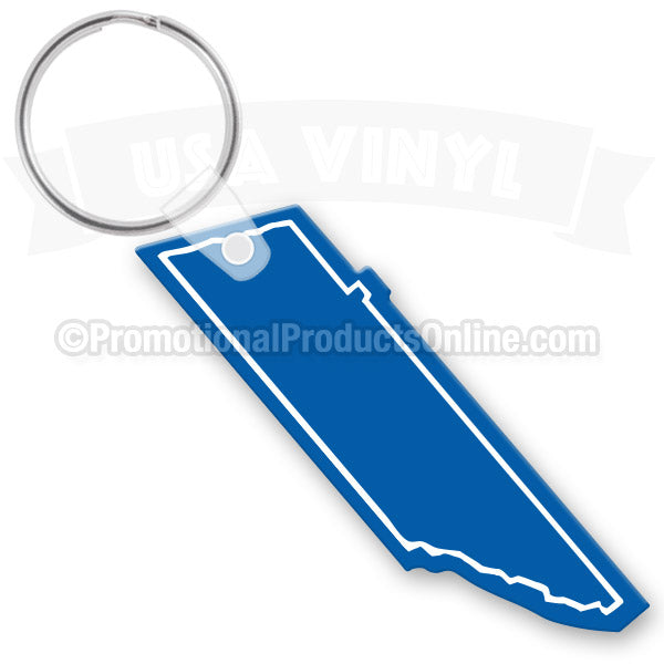 Tennessee State Shaped Vinyl Keychains
