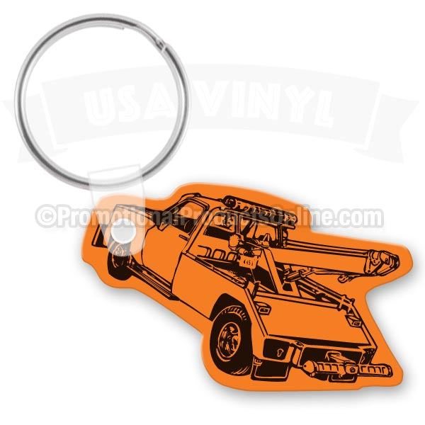 Tow Truck Vinyl Keychains