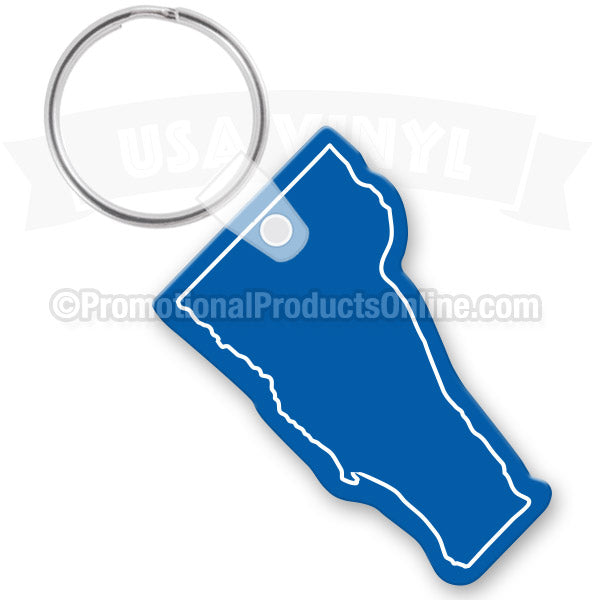 Vermont State Shaped Vinyl Keychains