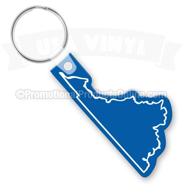 Virginia State Shaped Vinyl Keychains