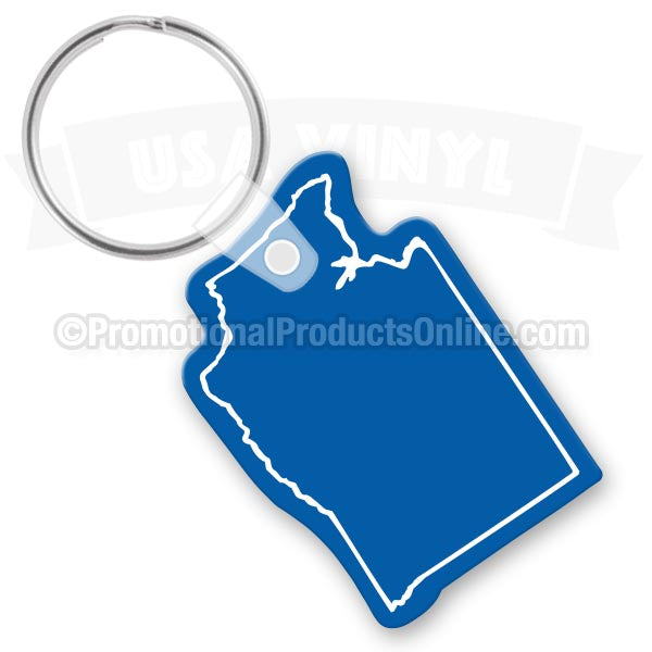 Washington State Shaped Vinyl Keychains