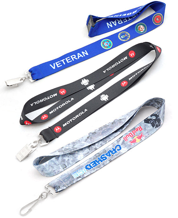 Polyester Full Color Customizable Lanyards