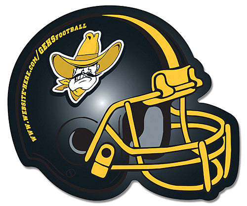 Magnet Football Helmet Shape Right Facing 25 Mil.