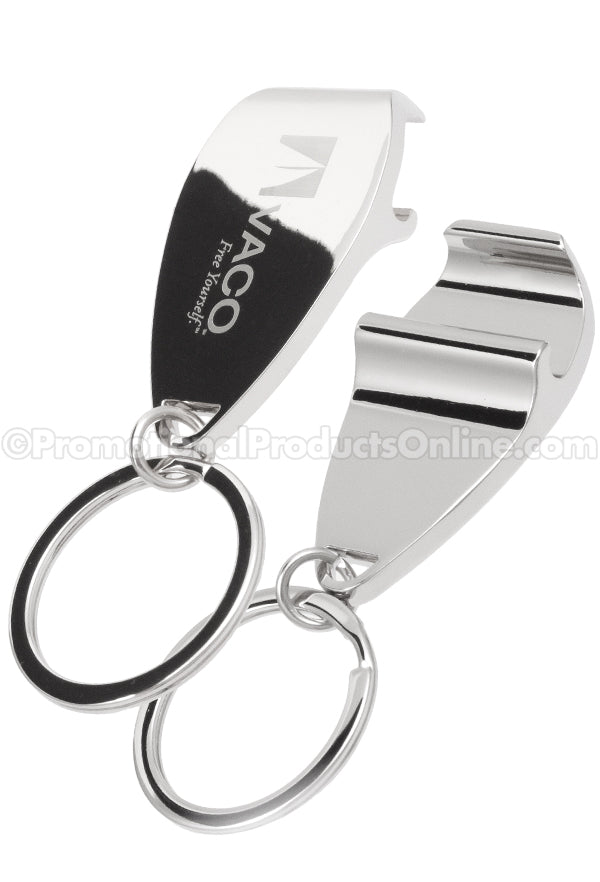 Polished Teardrop Bottle Opener Keychains