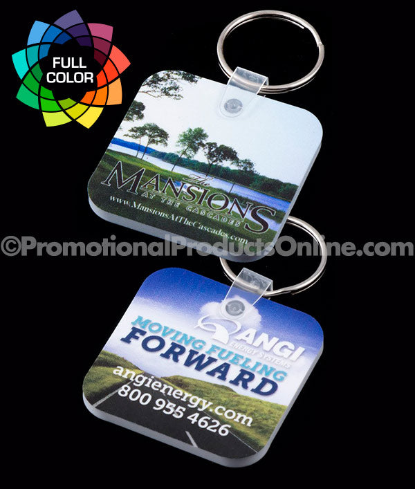 Full Color Square Vinyl Keychains
