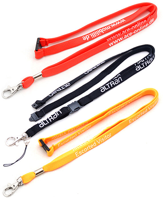Screen Printed Tubular Customizable Lanyards