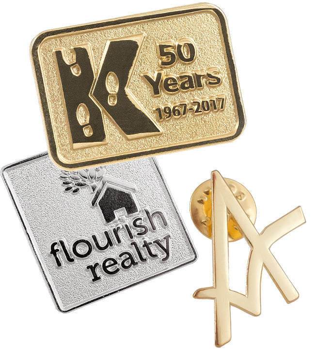 Sandblast Custom Lapel Pins