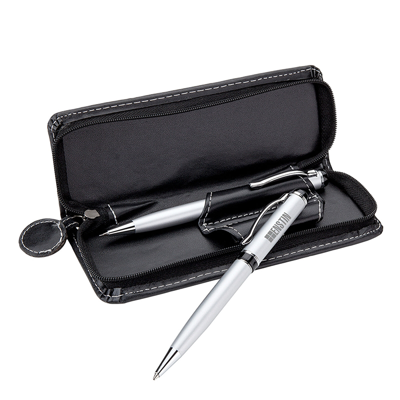 Brass Ballpoint and Pencil Set in Zippered Case - BA4580S