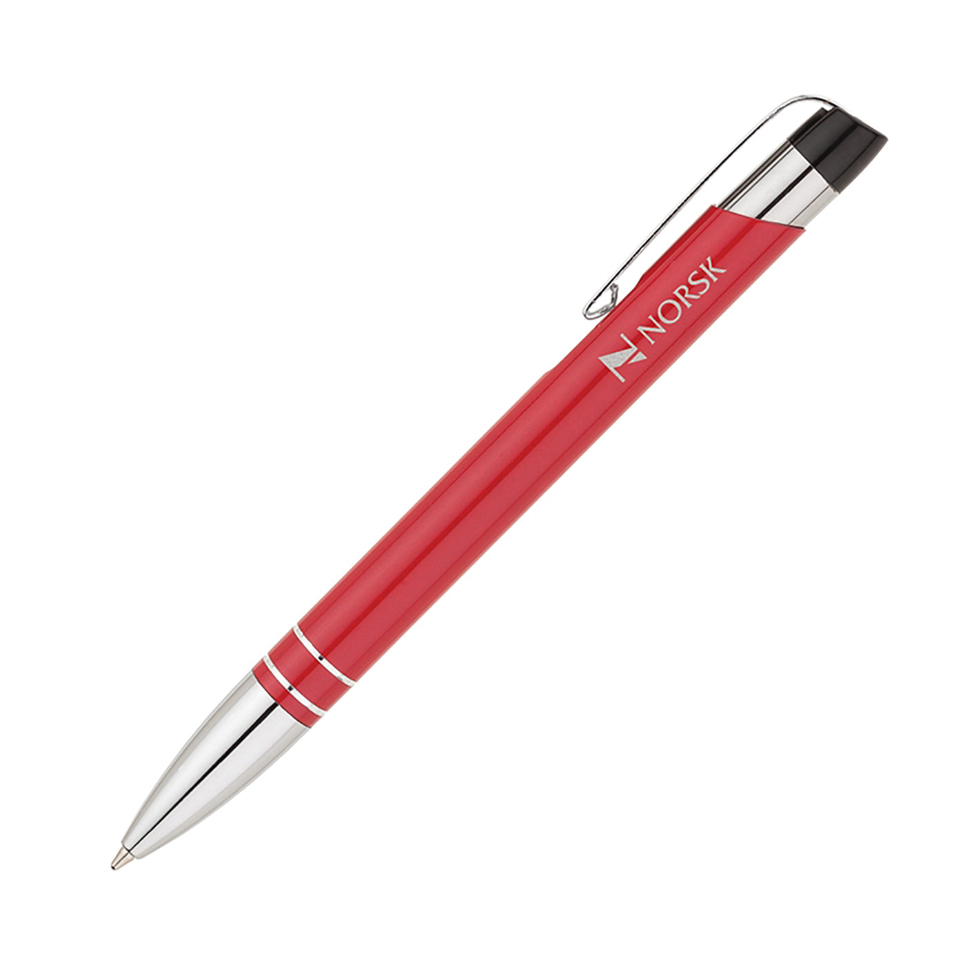 Plunge-Action Aluminum Ballpoint Pen - BA8600R