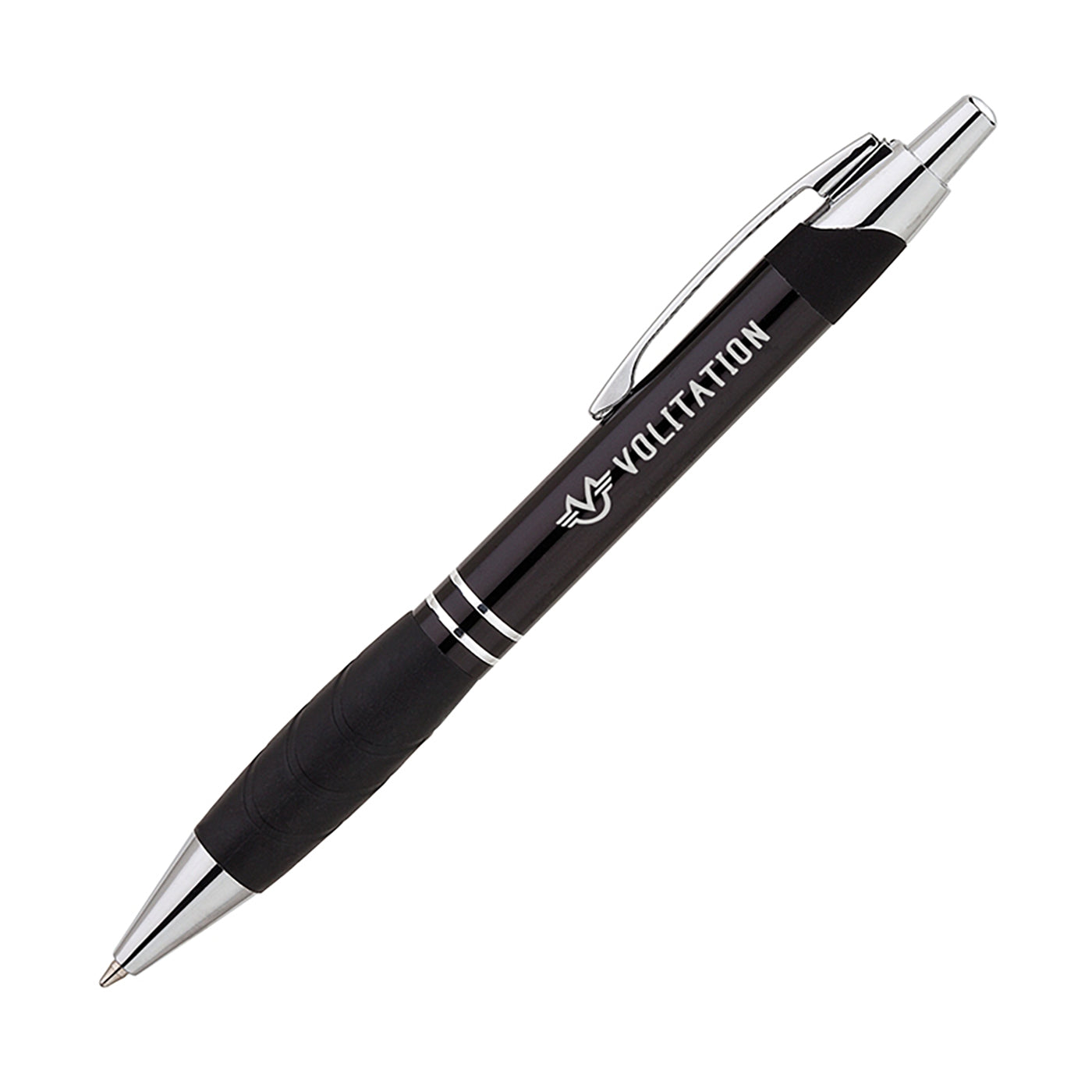 Aluminum Ballpoint Pen with Rubber Grip - BB1600B