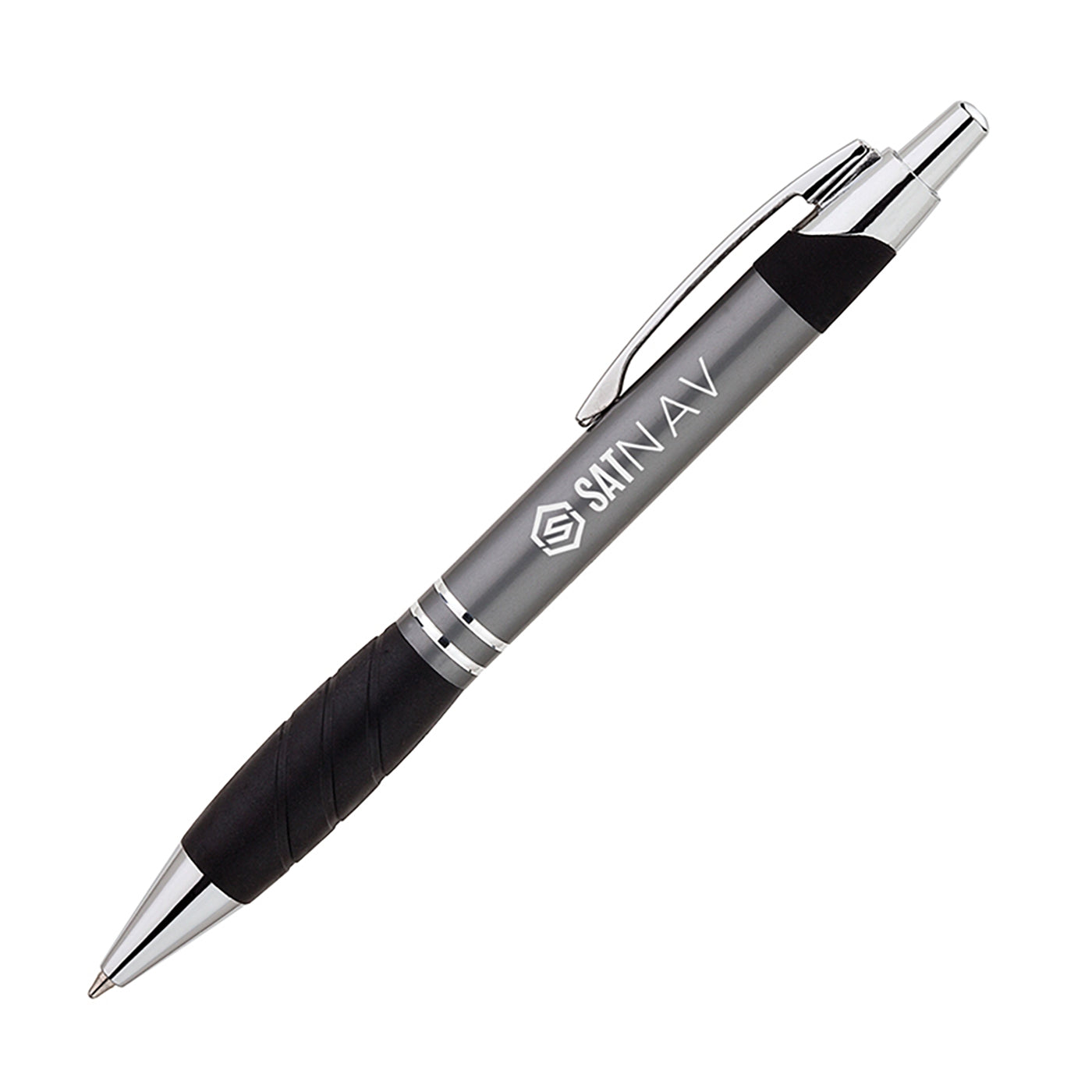 Aluminum Ballpoint Pen with Rubber Grip - BB1600S
