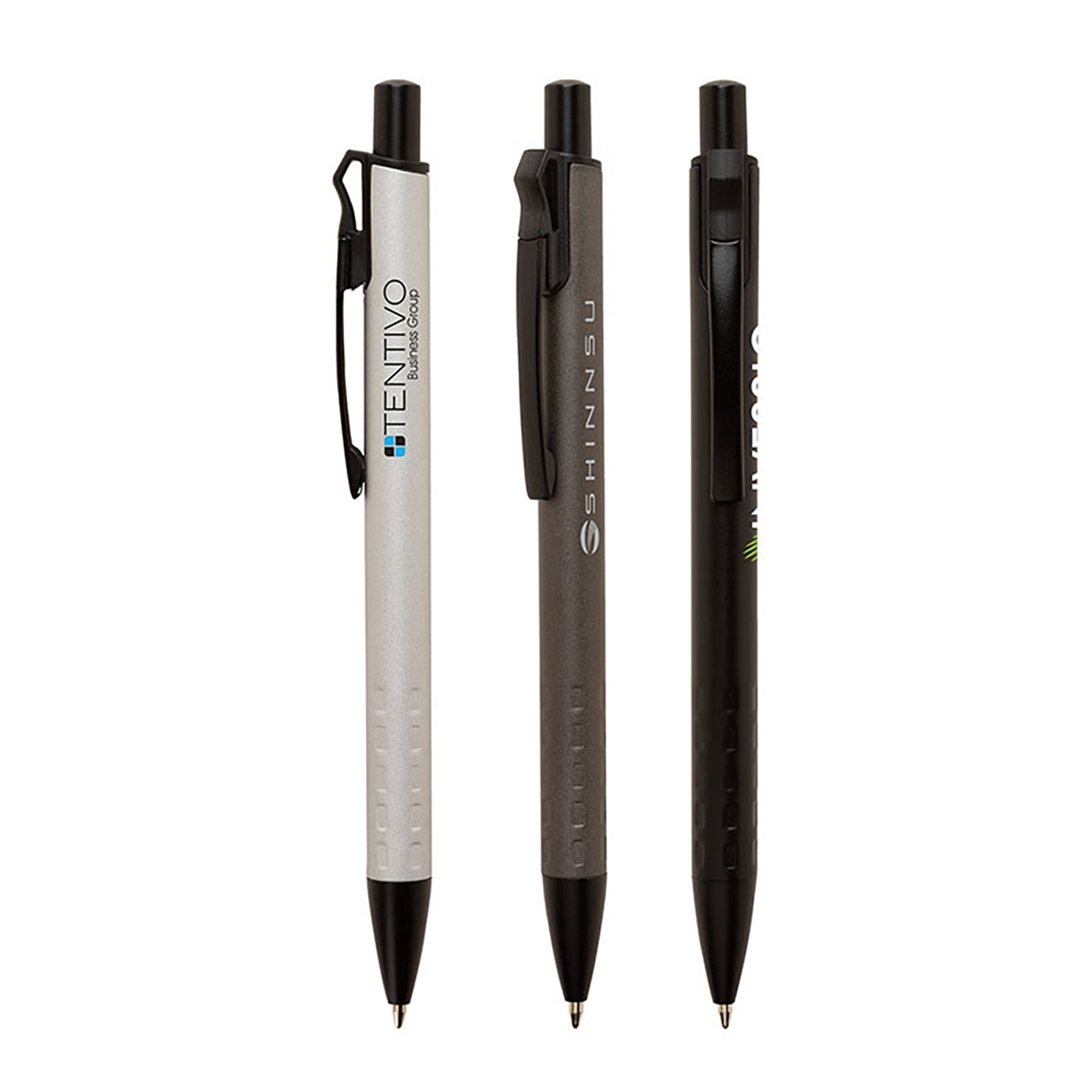 Slim Aluminum Plunge-Action Ballpoint Pen