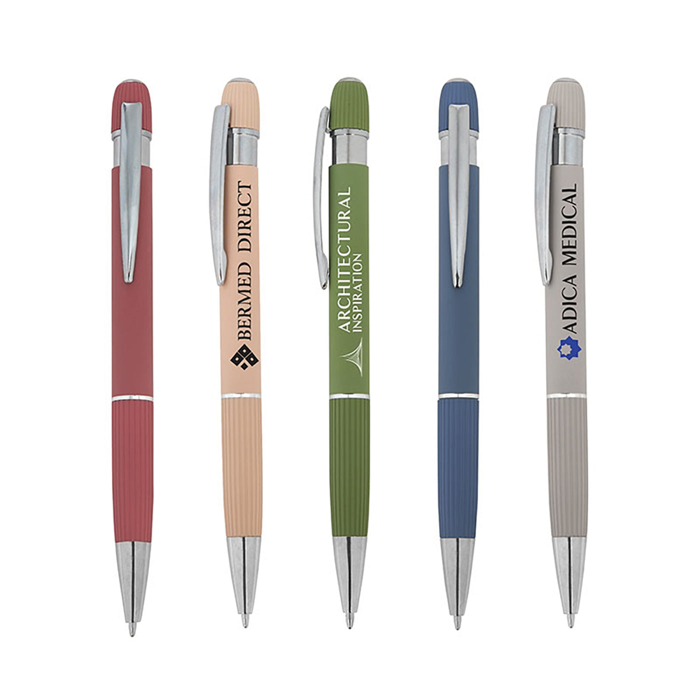 Soft-Touch Aluminum Click Pen