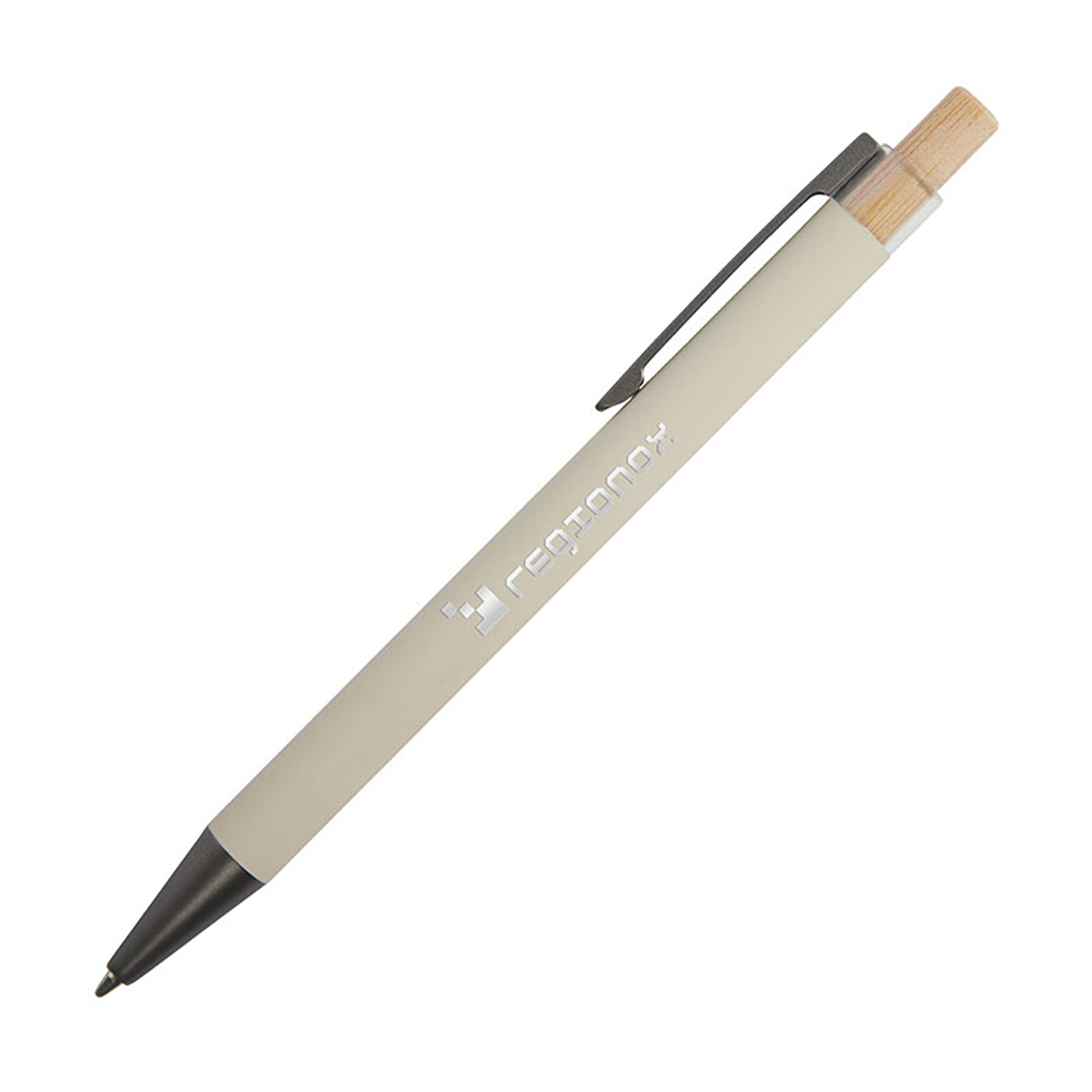 Recycled Aluminum Bamboo Plunger Pen - BB7700C