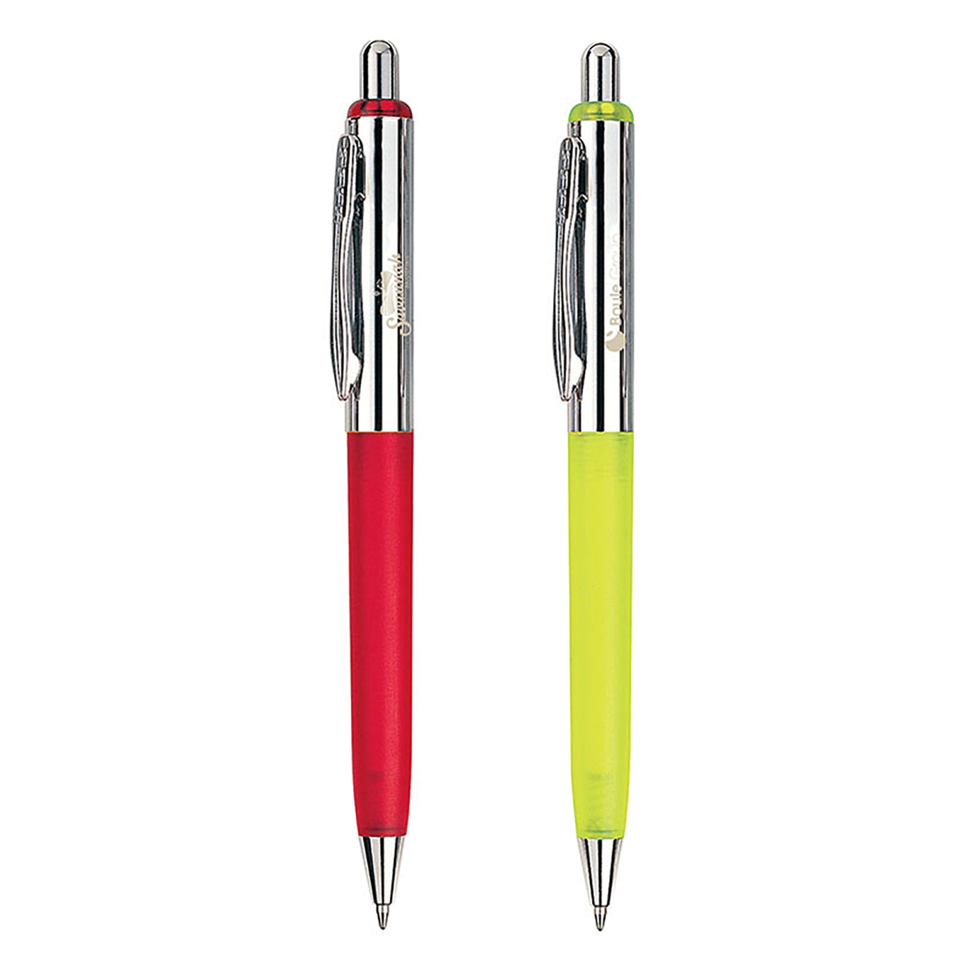 Translucent Plastic Ballpoint with Brass Cap