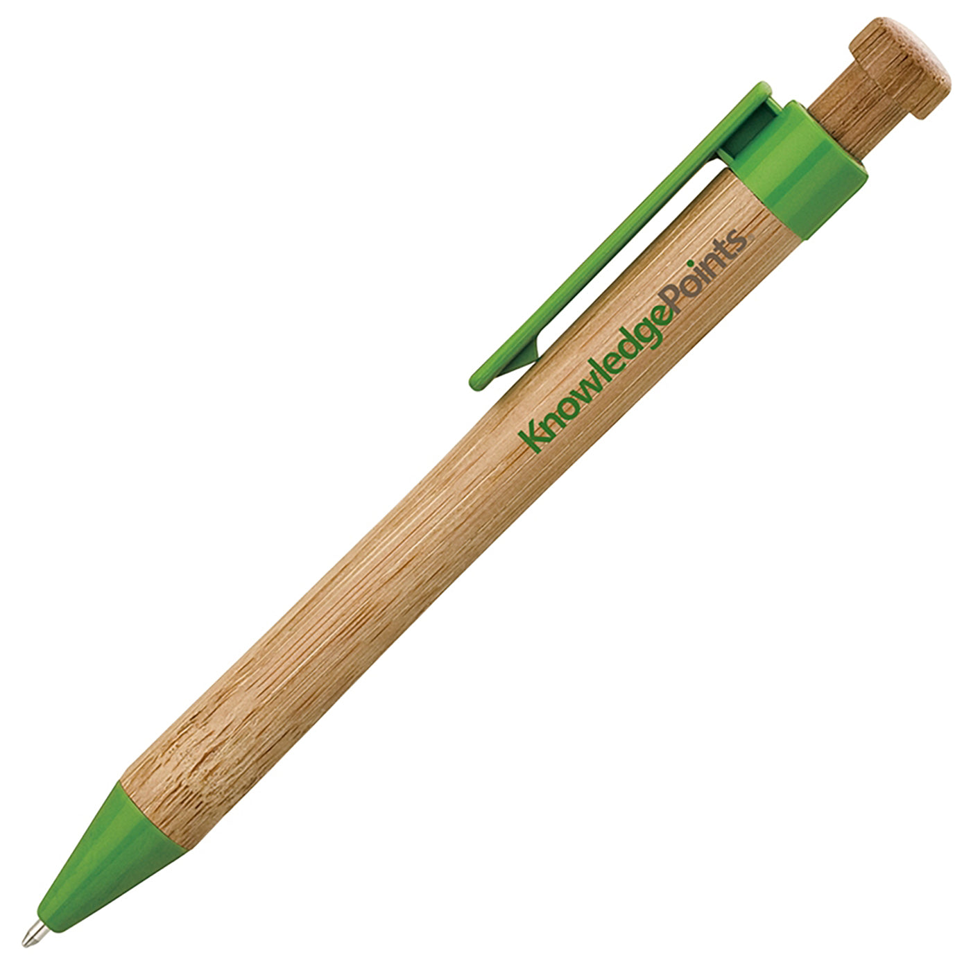 Bamboo Ballpoint with PLA Plastic Clip - BT6100G