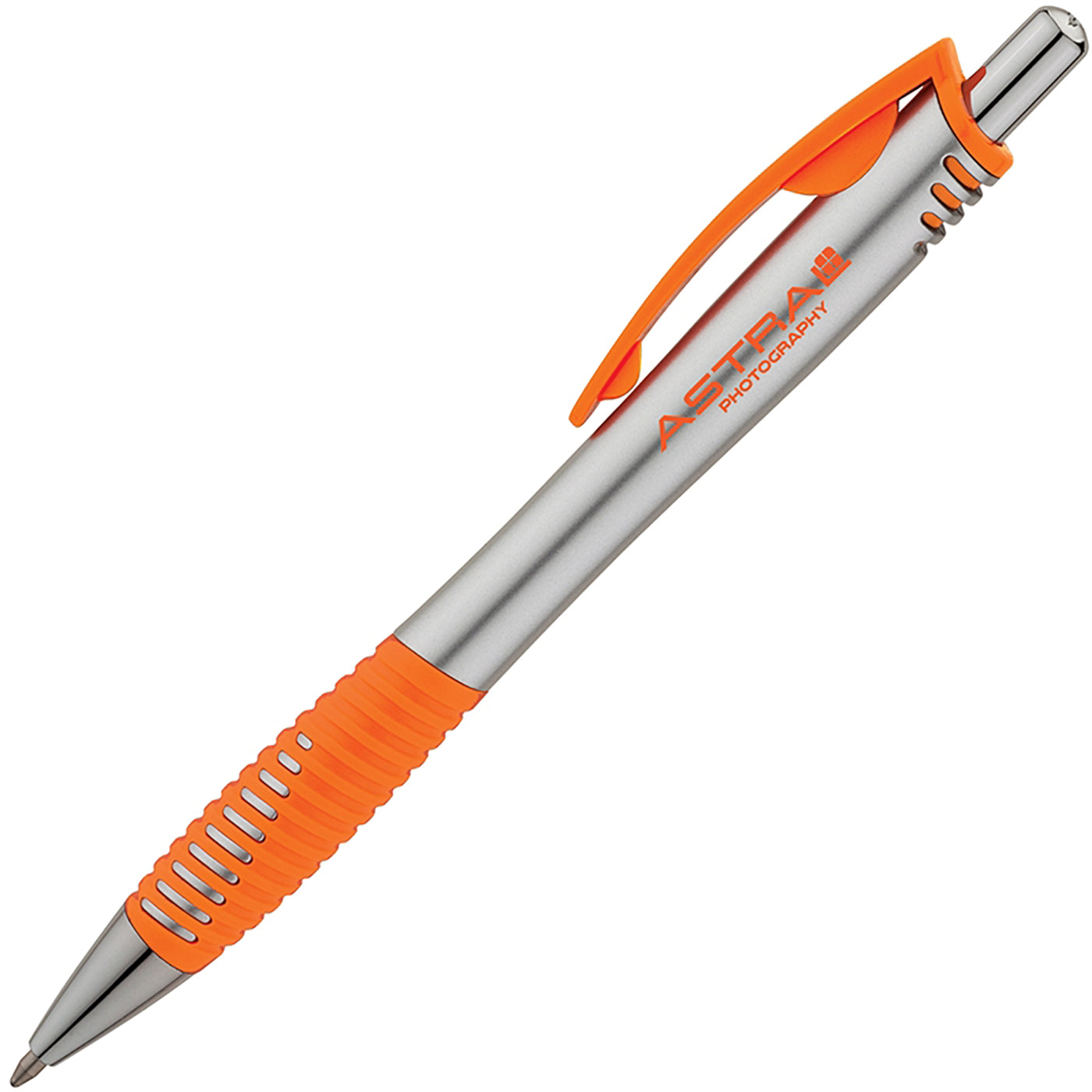 Matte Silver Plunge-Action Ballpoint Pen - BV4600T