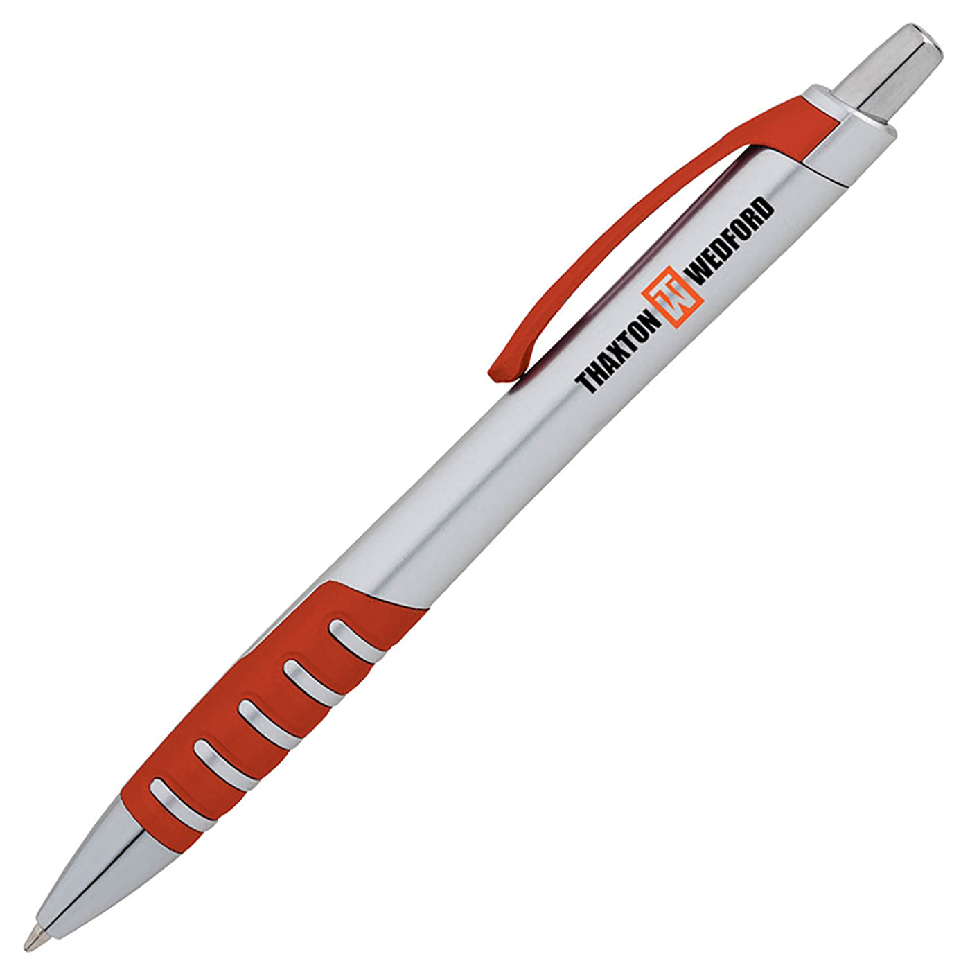 Chrome-Accented Plunge-Action Ballpoint Pen - BV5100T