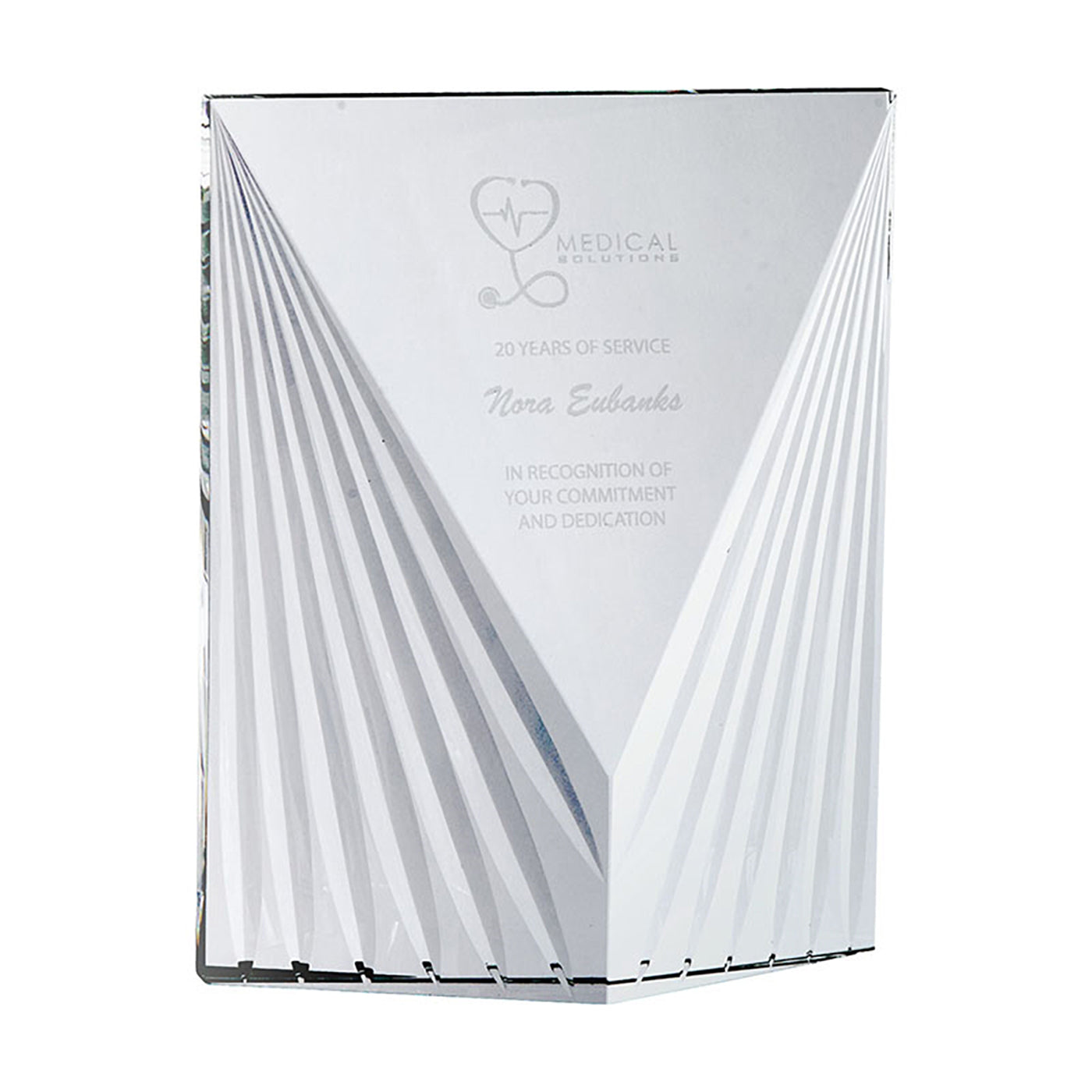 Slanted Polygon Crystal Award - CA3601