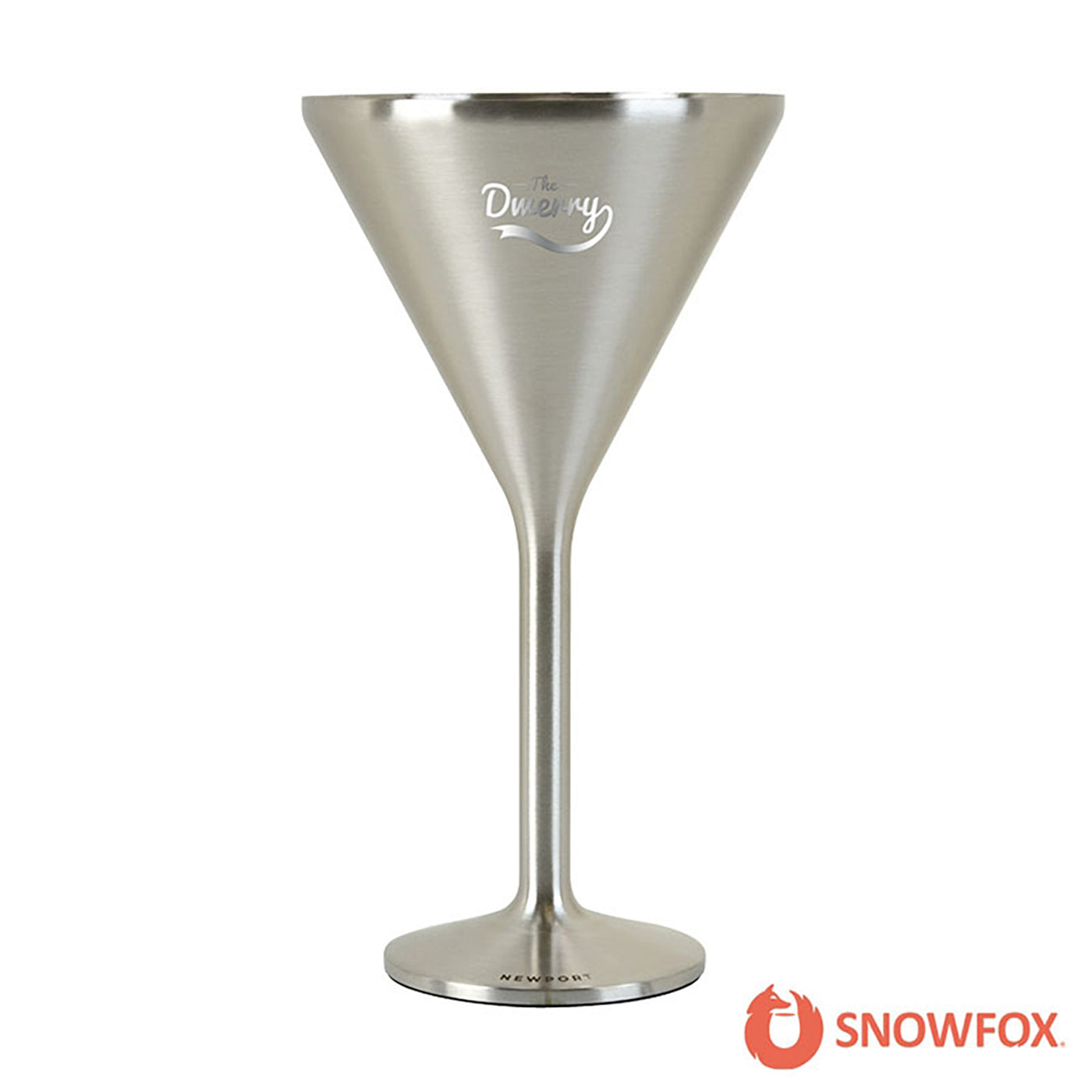 8 oz. Double Wall Steel Stemmed Martini Glass - CF1018S