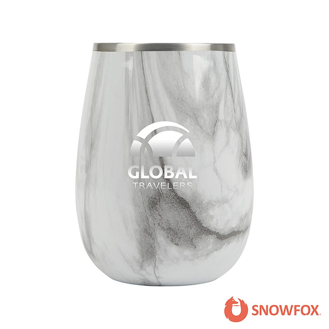 13.5 oz. Vacuum Insulated Marble Finish Pinot Noir Wine Glass - CF1033W