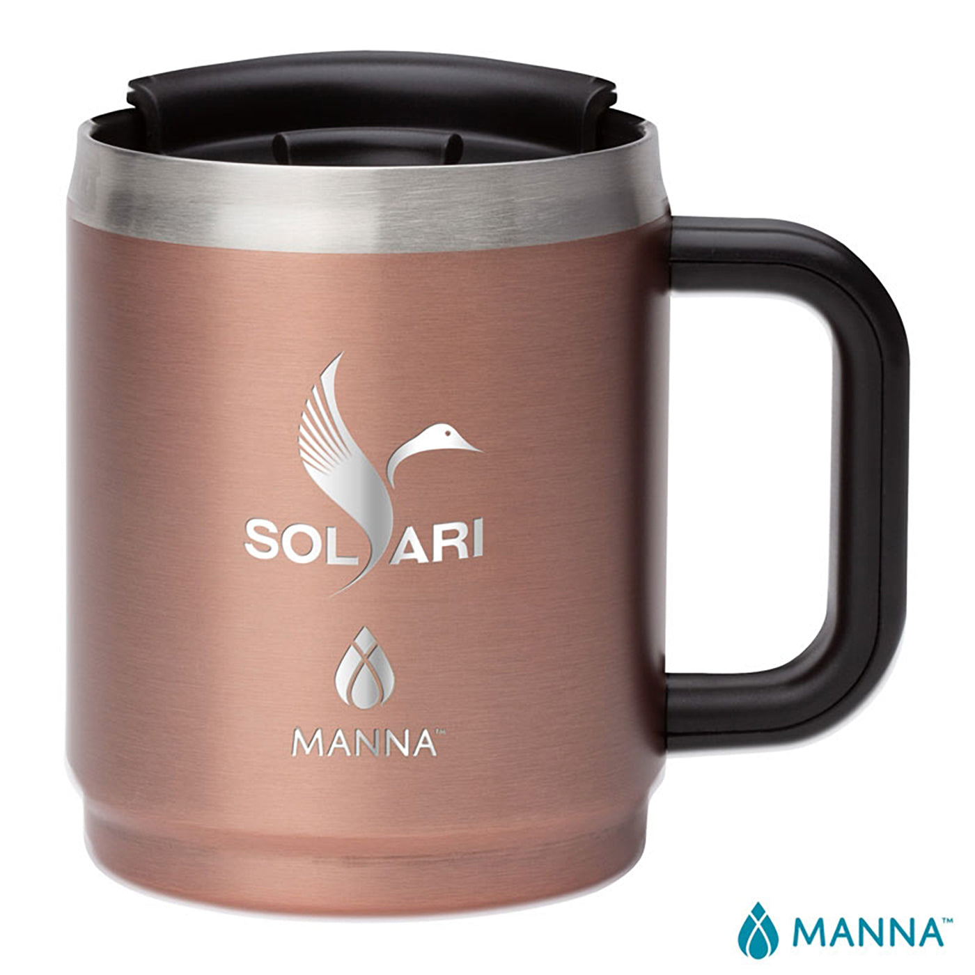 14 oz. Boulder Stainless Steel Camping Mug w/ Handle - CM1007C