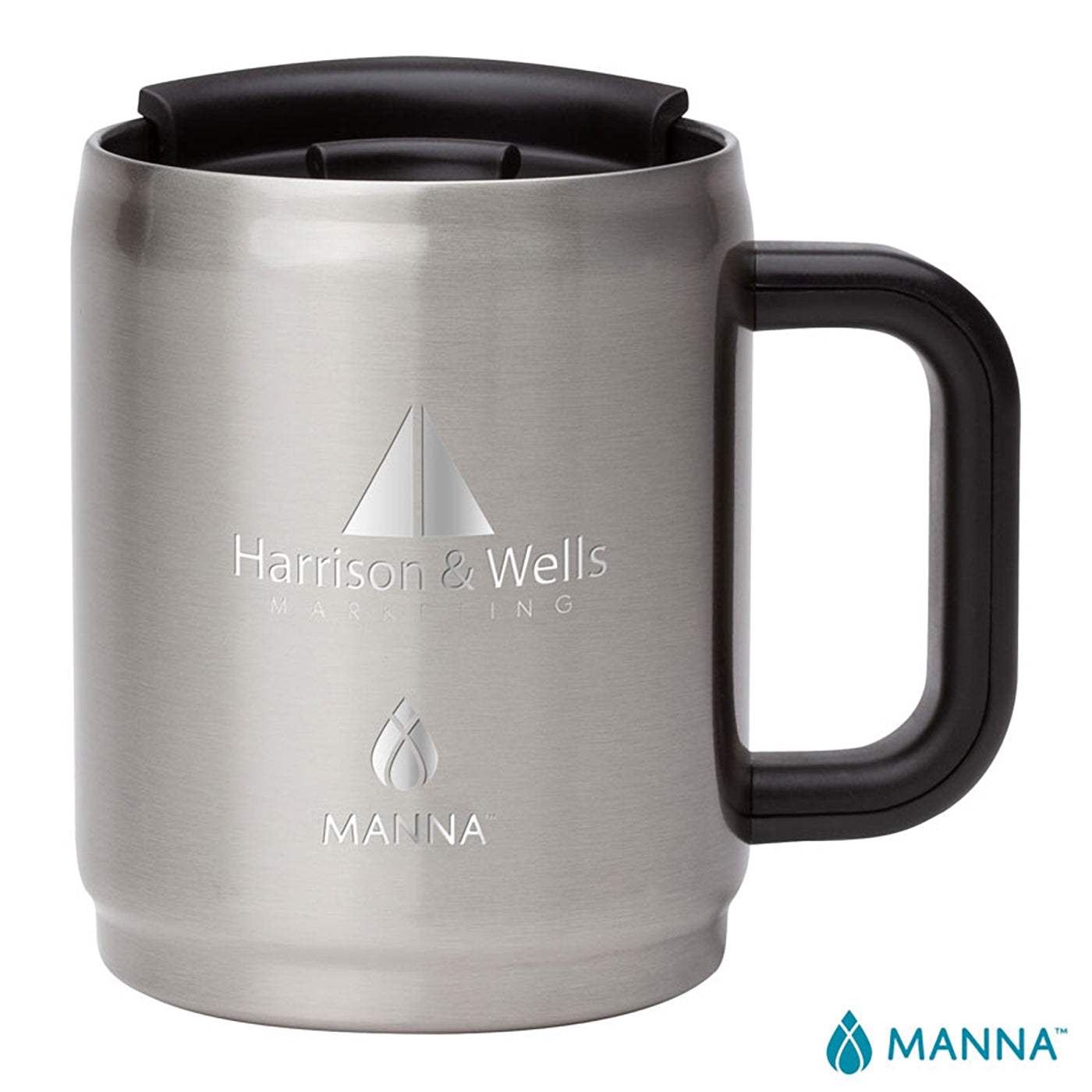 14 oz. Boulder Stainless Steel Camping Mug w/ Handle - CM1007S