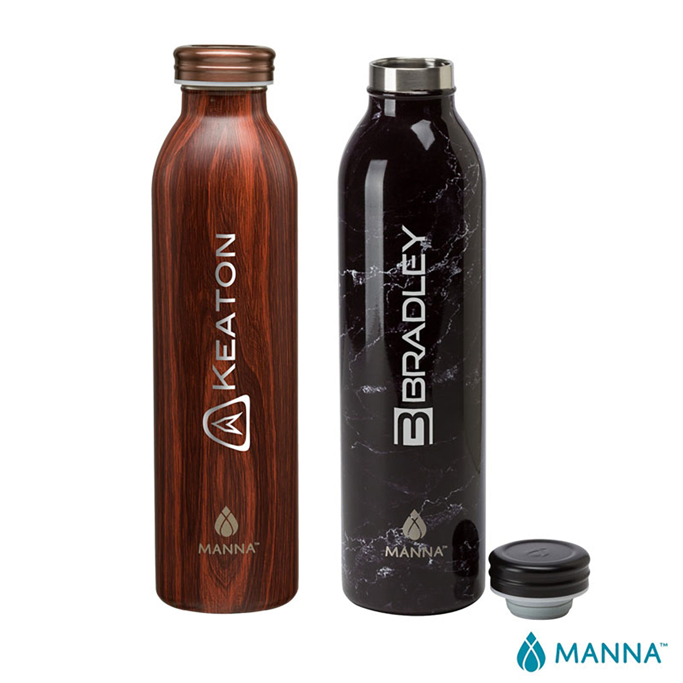 20 oz. Retro Stainless Steel Water Bottle