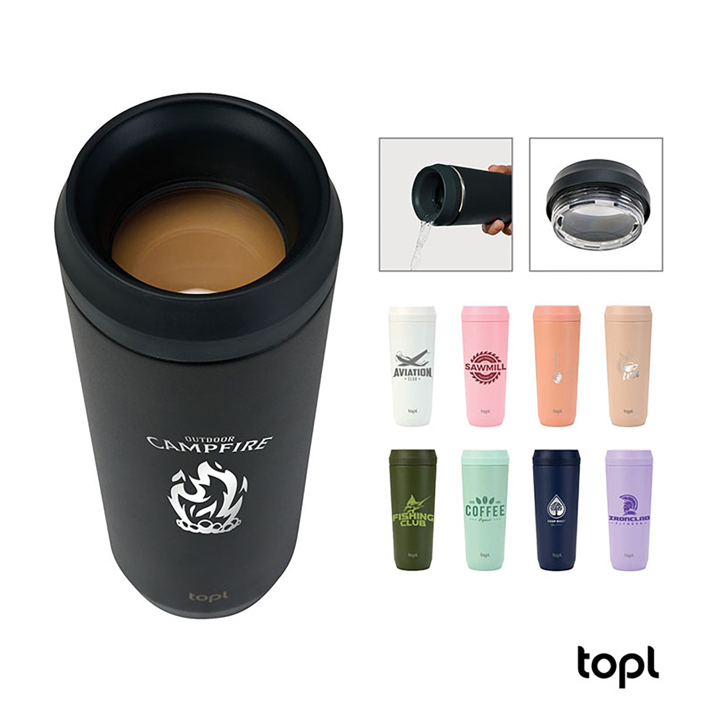 20 oz. Double Wall, Recycled Stainless Steel 360° Tumbler