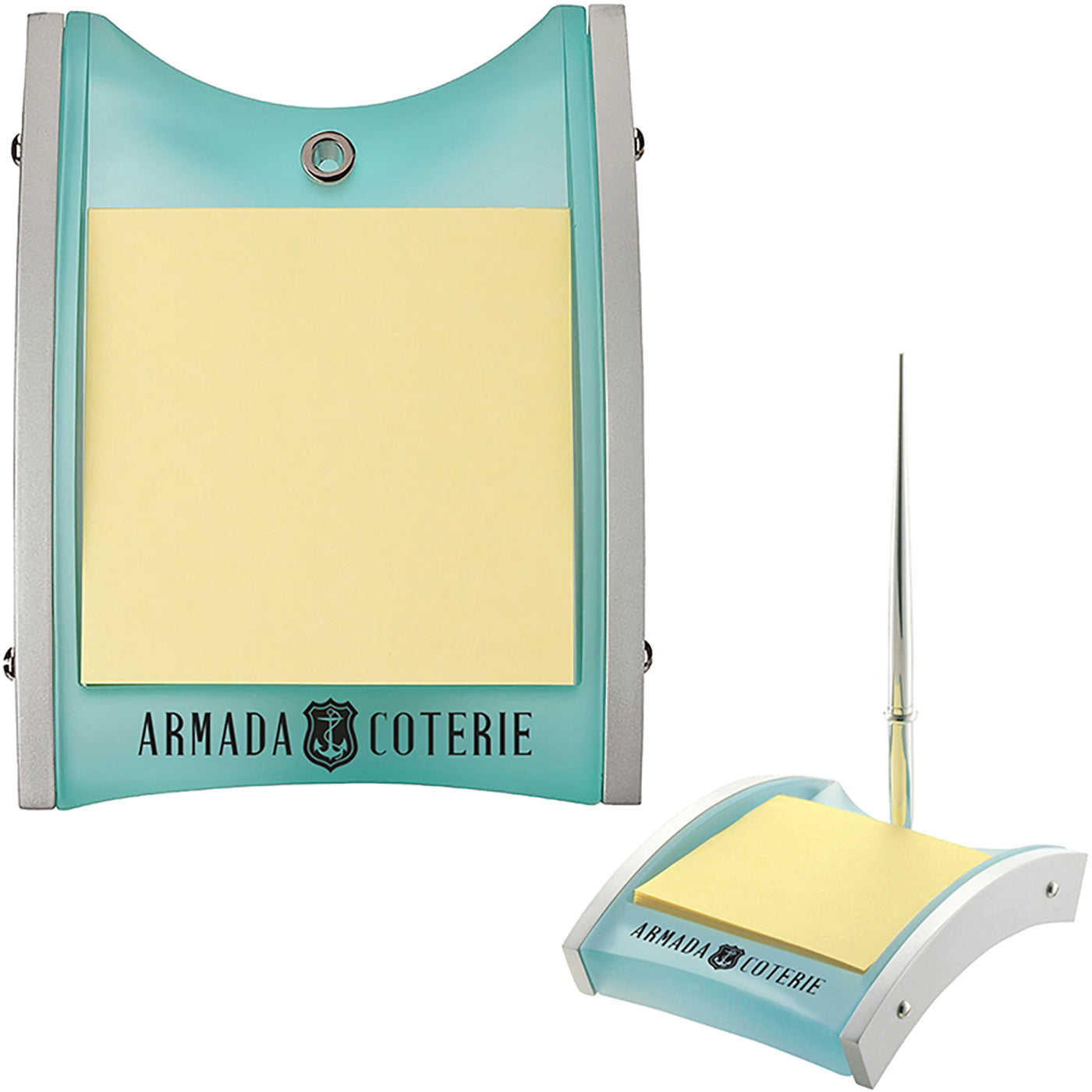 Acrylic Metal Memo Pad Organizer - ED6600